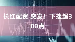 长红配资 突发！下挫超300点